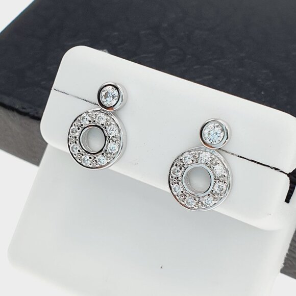 925 sterling silver luxury CZ earrings for women/girls, Best forRJUS2185 - Picture 2 of 11
